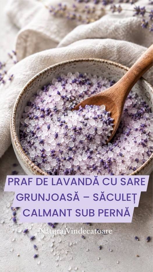 PRAF DE LAVANDĂ CU SARE GRUNJOASĂ – SĂCULEȚ CALMANT SUB PERNĂ În vremuri în care stresul și neliniștea au devenit aproape o constantă a vieții moderne, remediile naturale rămân o ancoră de liniște.